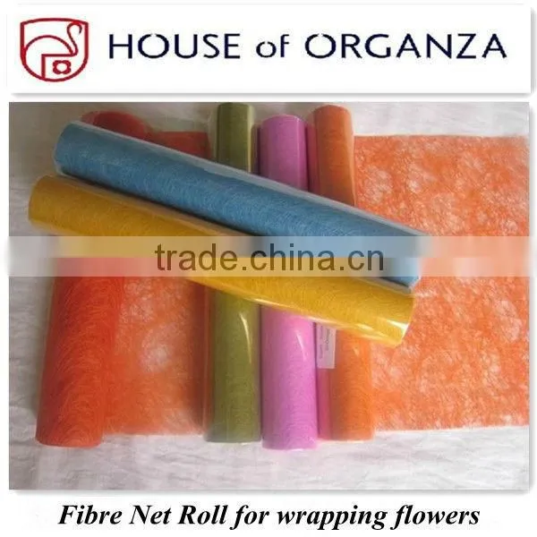 Decorative Fibre Net Roll for wrapping flowers and decorations