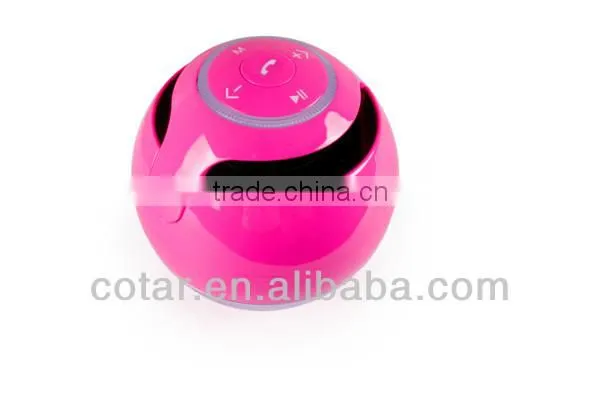 AJ-69 Wireless portable blue tooth mini speaker Ball shap with led light