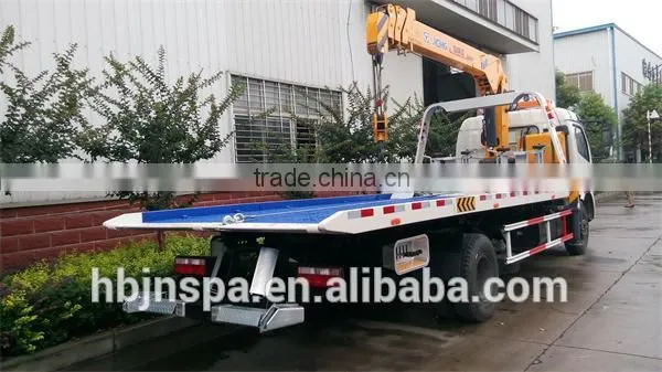 multifuctional DFAC dongfeng 4ton tow truck mounted crane for sale