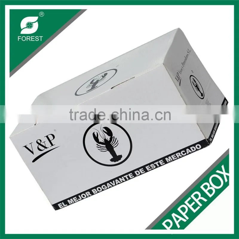 SHRIMP CARDBOARD FOOD DELIVERY BOX