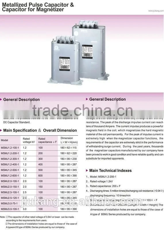 50kvar BSMJ-D JKCN Brand Power Capacitor