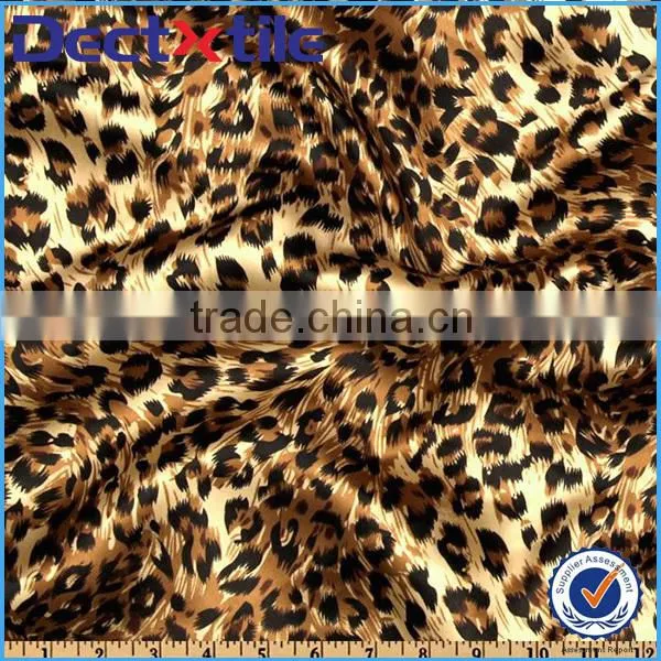 Digital printed fabrics in satin fabric printed for dress