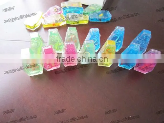 Factory supplier wholesale Crystal Coffin putty with dinosaur frog spider lizard alien 24pcs/box a variety of colors