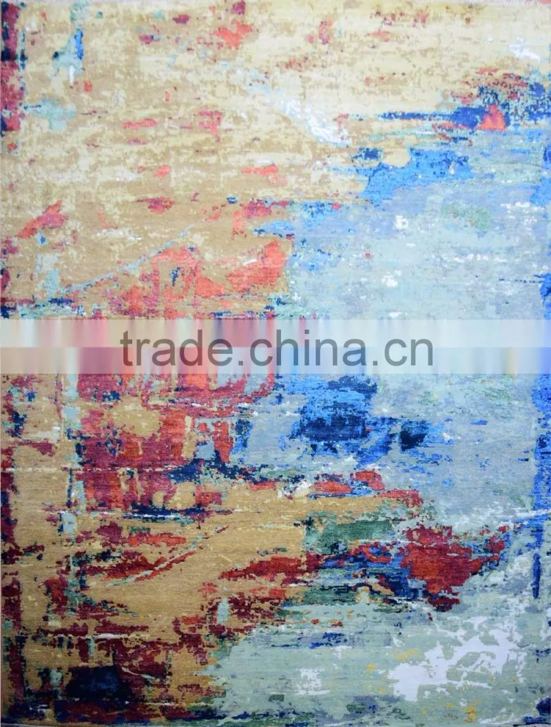 Modern Wool Bamboo Silk Carpet