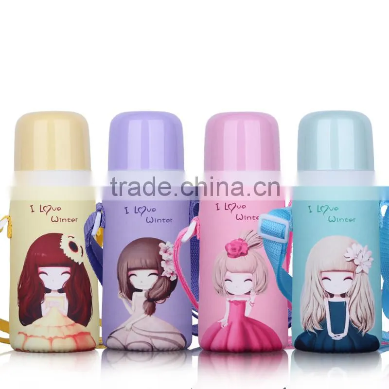 Bullet insulation stainless steel vacuum flasks/double wall vacuum thermal bottle