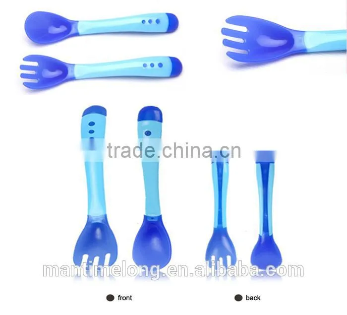 plastic baby spoon baby training spoon baby bottle spoon