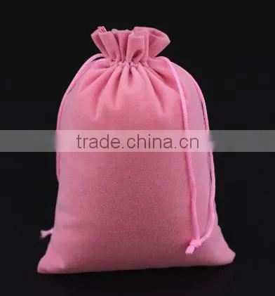 Brand new middle drawstring velvet jewelry bags with great price
