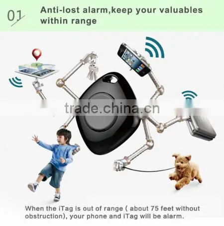 2015 Top Selling small lovely bluetooth 4.0 smart finder key finder for IOS and android smartphone