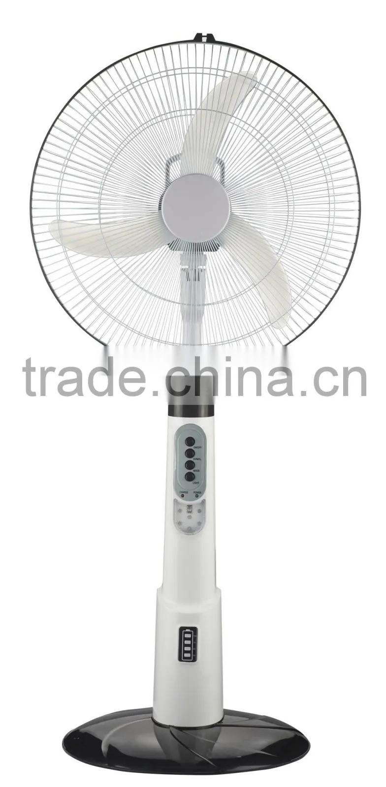 16'' battery backup solar stand fan strong wind fan