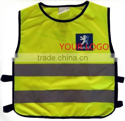 Brightly Coloured high visibility Reflective Child safety vest