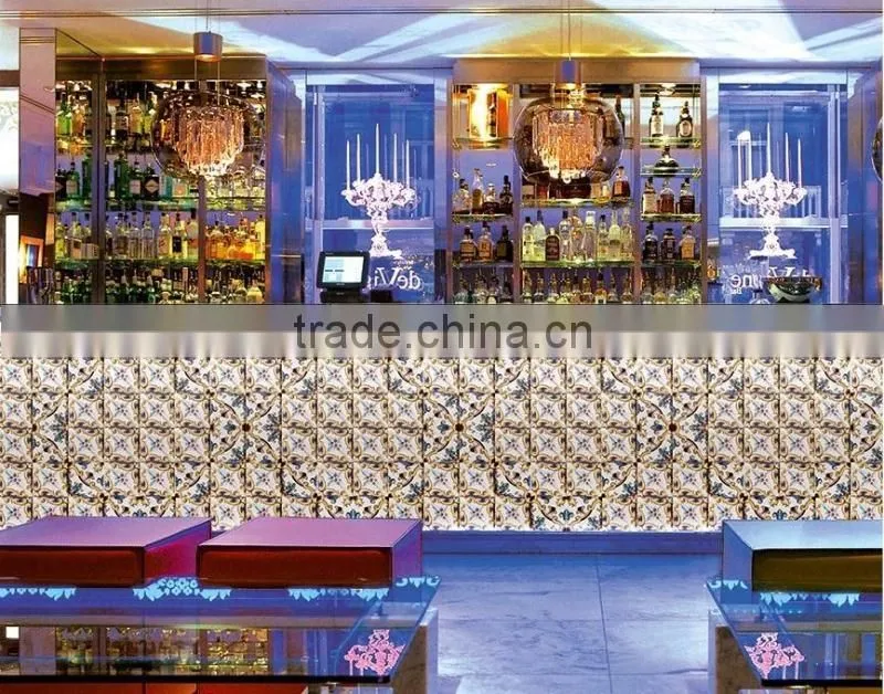 inkjet ceramic relief decor border/listello macthing wall tile length 150*150mm
