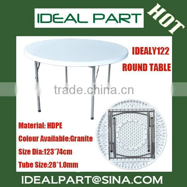 Round Folding Table (HDPE,Folding,plastic table IDEALY110)