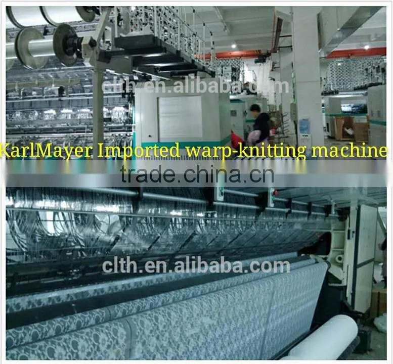 100% nylon warp-knitted lace fabric factory stock supply 8870