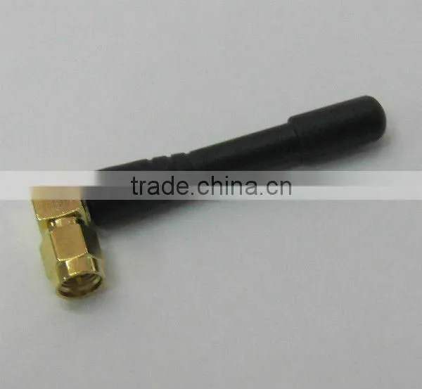 rubber antenna, GSM antenna with SMA male right angle, 433Mhz