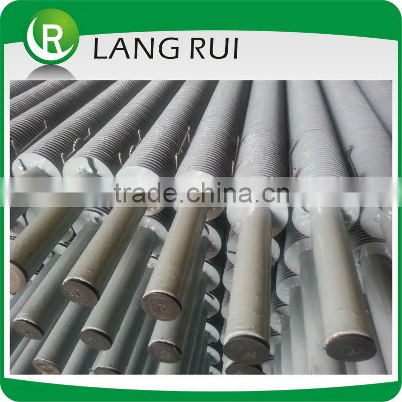 Heat exchanger tube rolling fins carbon