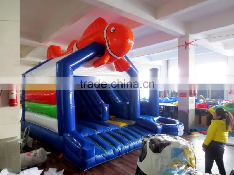 inflatable fish animal inflatable jumping castle for sale