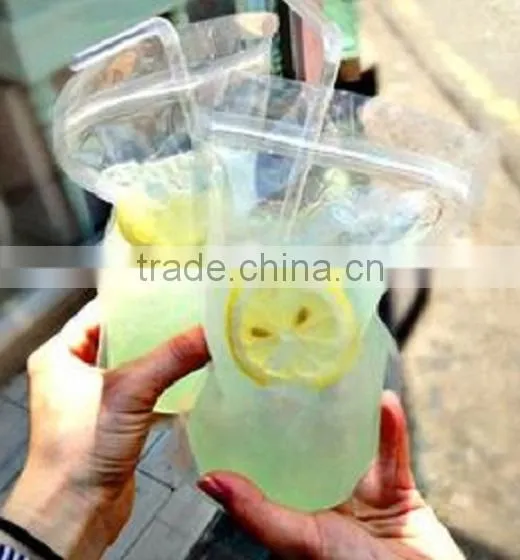Customized plastic cold drinking storage bag/liquid packaging plastic bag