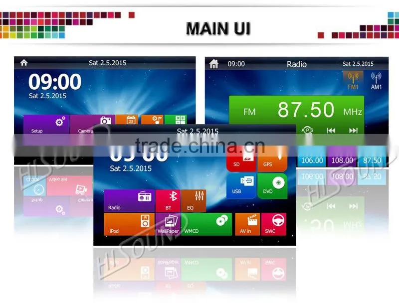 DVD/VCD/MPEG4 Player car audio video navigation systems