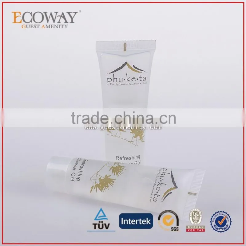 best design clear shampoo tubes disposable plastic hotel bath gel tube