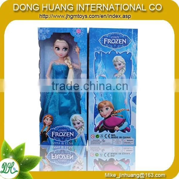 2014 educational girl fashion snow queen frozen elsa doll elsa toys
