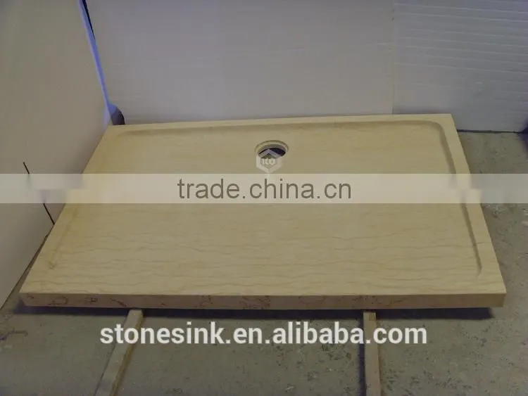 Honed natural stone bathroom marble tray
