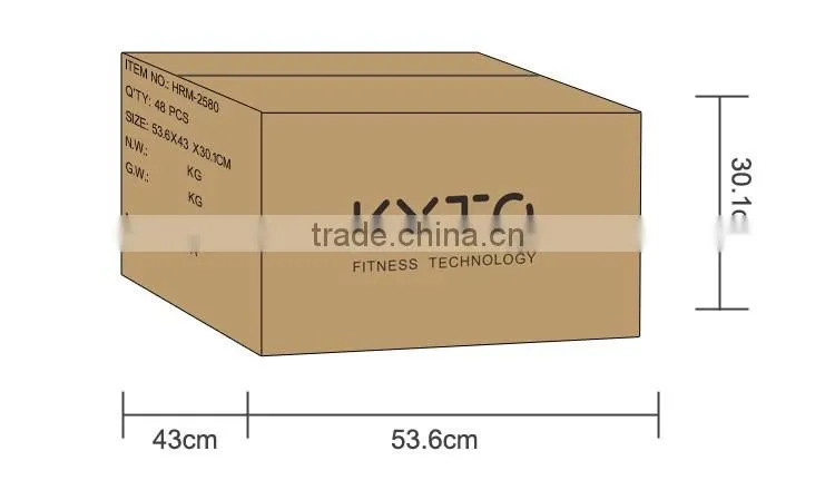 KYTO factory outlet 5.3khz wireless cycling heart rate monitor watch with belt