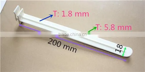 Cardboard flat plastic hook