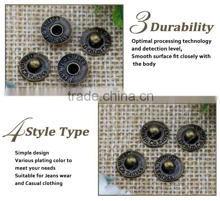 Metal Rivets Jeans Rivets for Garment,Rivets for Shoe Repair