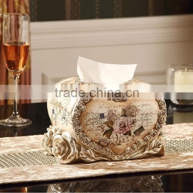 Elegant Ceramic Napkin Holder Heart Shape