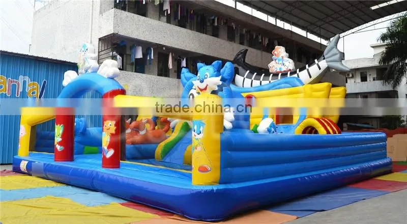 giant commercial inflatable fun city park playground for kids and adults