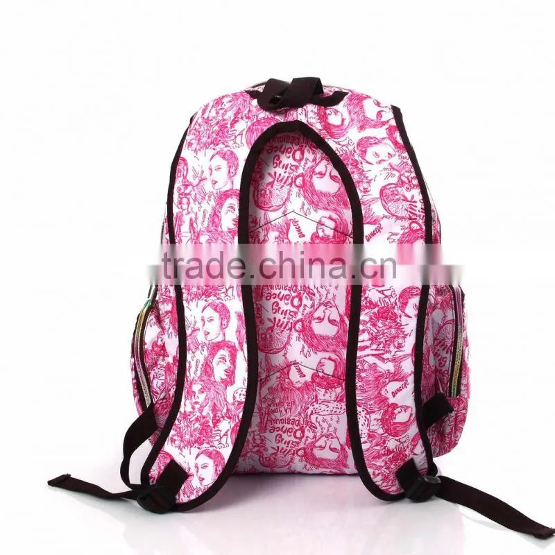 Fashion Girls Backpack Promotional Cartoon Picture School Bag