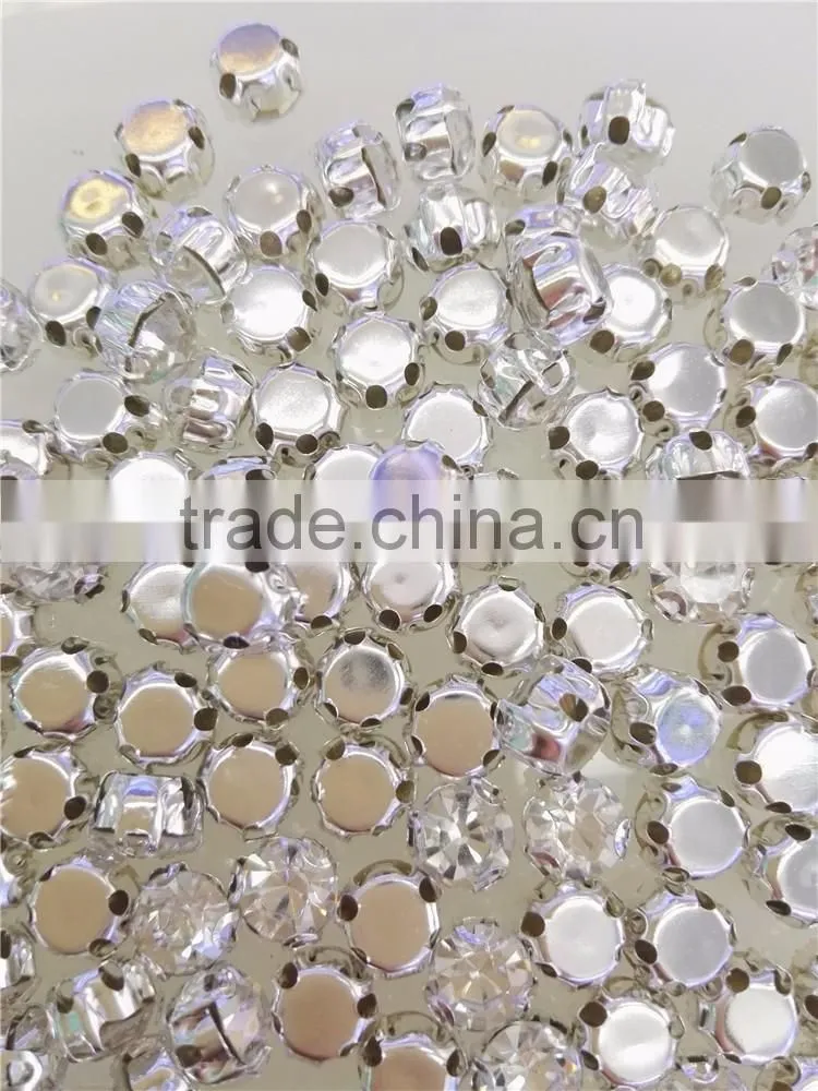 Rhinestone Cup Chain Rhinestone Crystal Cup Chain Round Trimming Bags For DIY Garment Accessories