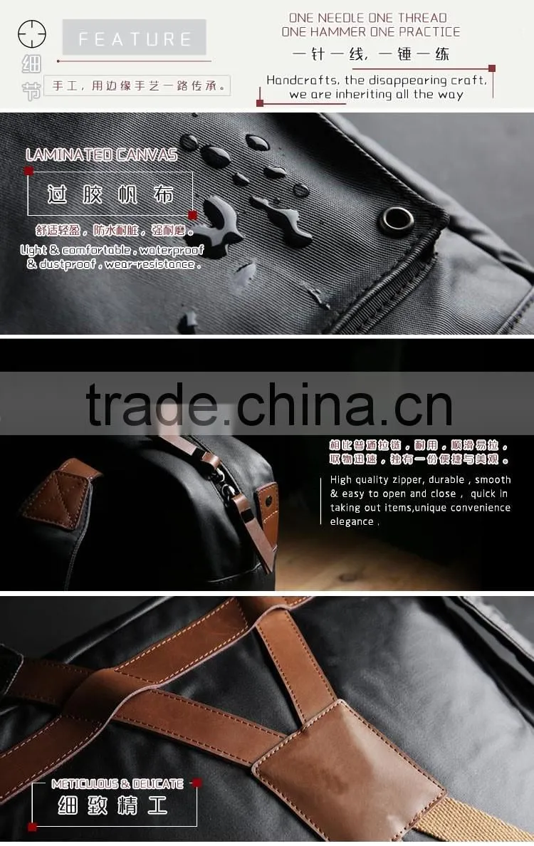 High Quality School Laptop Bag Tactical Vintage Backpack With Carry Handle