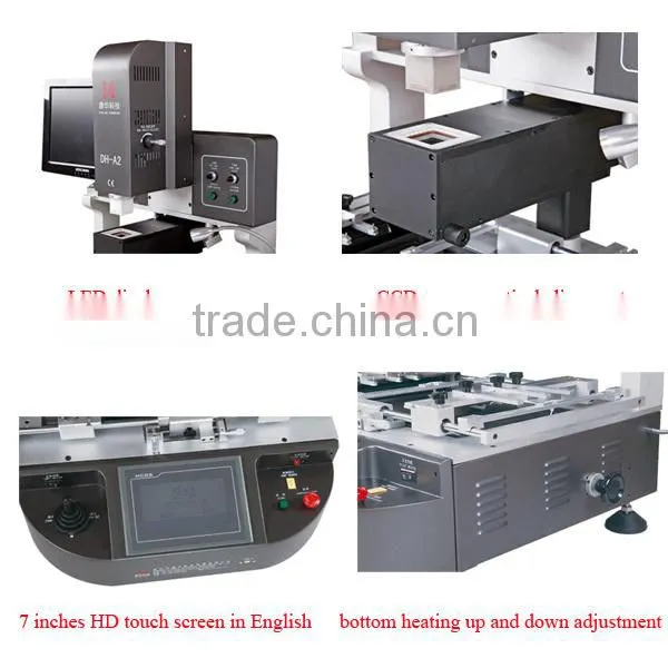 Semi-automatic CCD camera optical alignment BGA rework station repair bga chip machine laptop motherboard repair machine