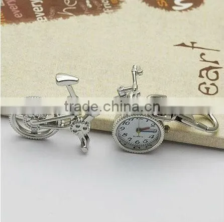 unique bike shape key chain quartz watch