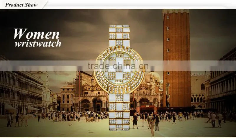 2015 Kingsky KY067 Gold Plated Jewelly Quartz Lady Fashion Watch
