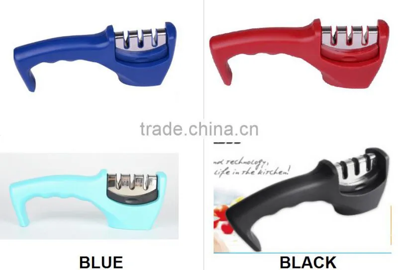 Great quality steel 3-Stage knife sharpener