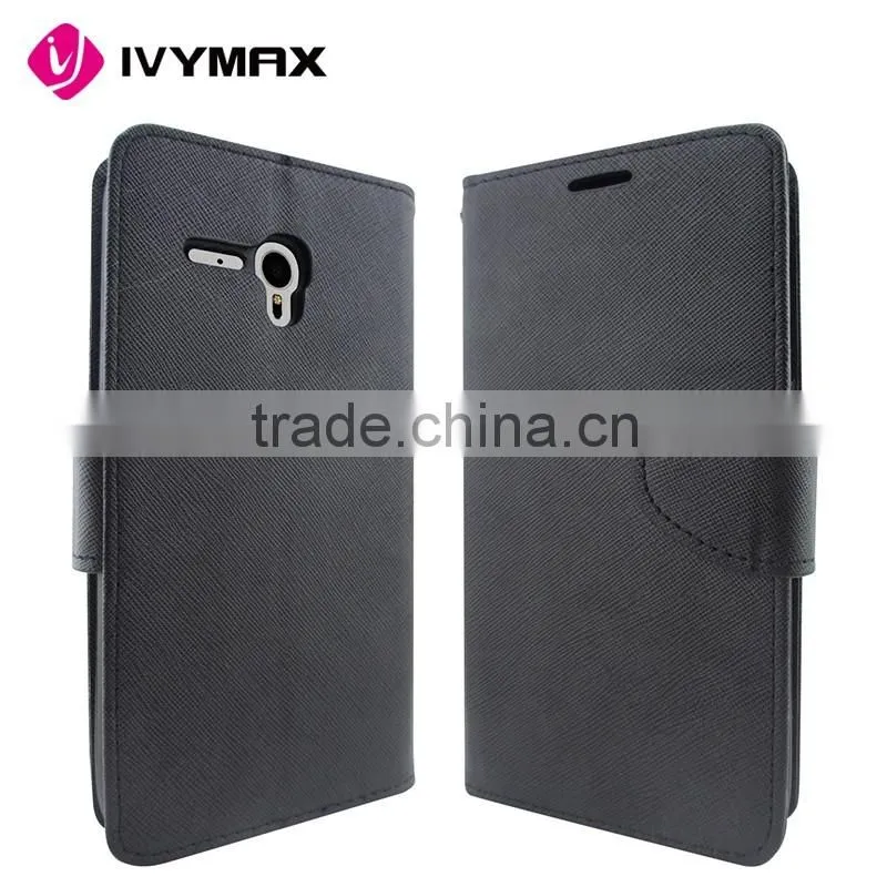 2016 hot item china cellphone accessories case PU Leather Cover Case for alcatel Fierce XL