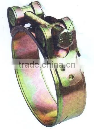 Unitary hose clamp