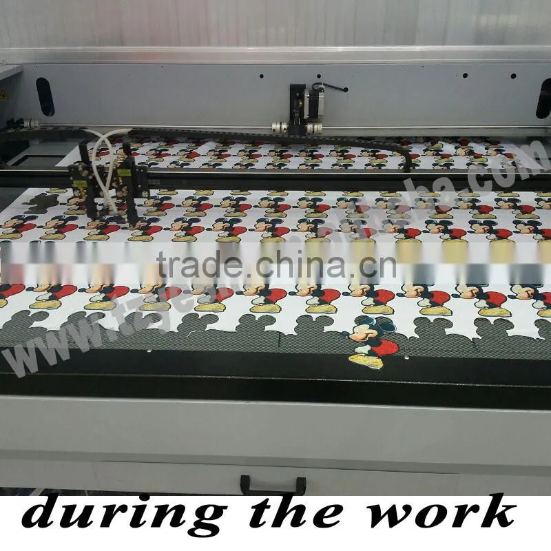 CCD new technology big area computerized fabric laser cutting machine