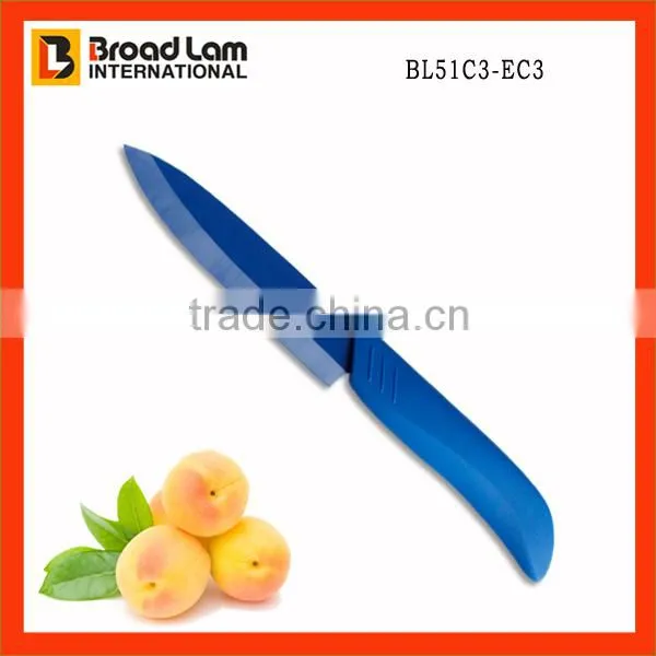 Attractive Yellow Color Super Sharp Ceramic Knife with Utility Function in Kitchen Cooking