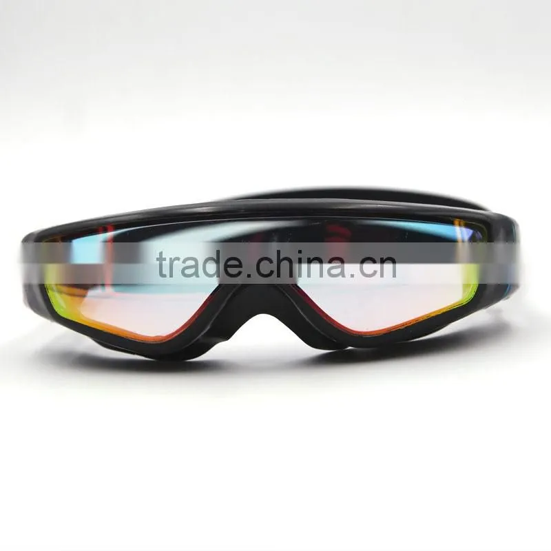 New UV protective silicone competitive swim goggles with adjustable strap