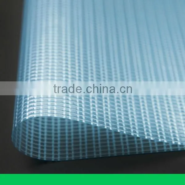 flame-resistant,cold-resistant 200*300D PVC Transparent mesh fabric
