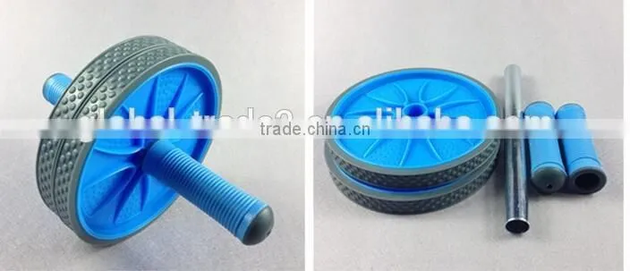 Top Quality Low Price Home Training Set Gym Equipment Body Building AB Wheel Roller H0129