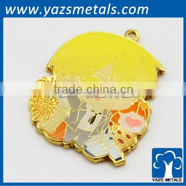 lovely custom cartoon metal keychain