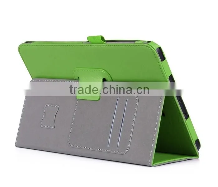 Multifunctional Leather Case for Samsung Tab A 10.1 2016 with Card Slots and Elastic Hand Strap
