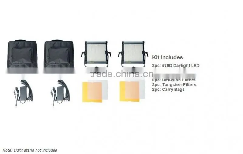 CAME-TV 576D Daylight LED Panels Video Studio light (2 Piece Set)