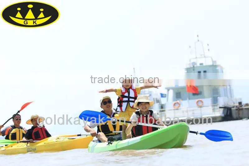 three person sit on top fishing kayak canoe boat