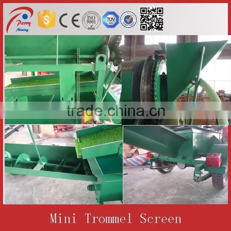 Popular YMT Model Moible Trommel Gold Washing Machine In Ghana