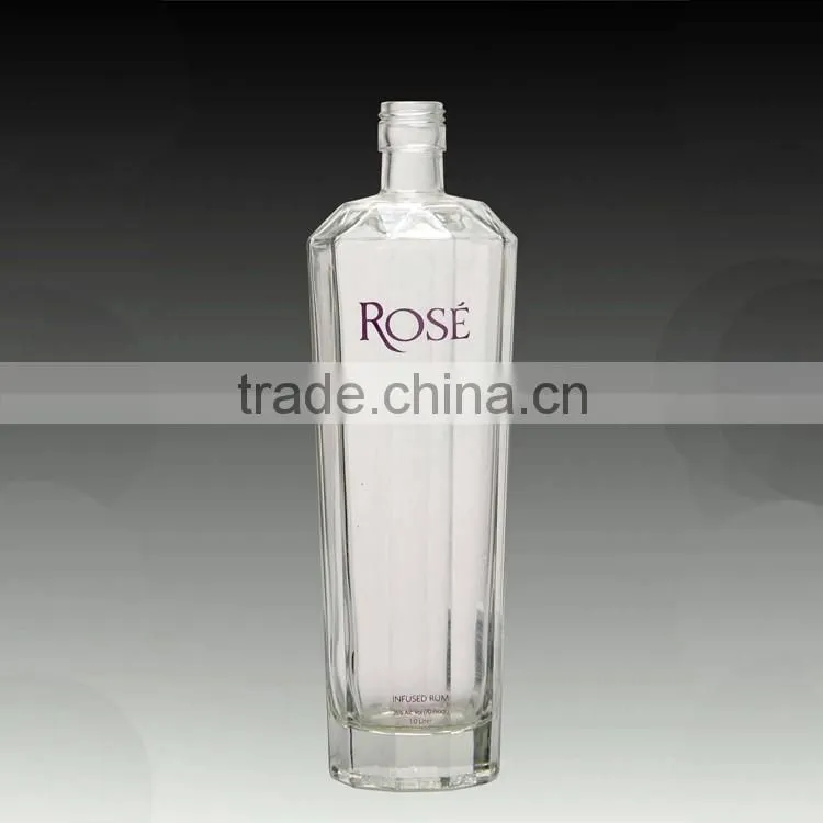 Sale sale cheap fermented milk frosted bottles printing liquor bottles beverage wine glass bottles